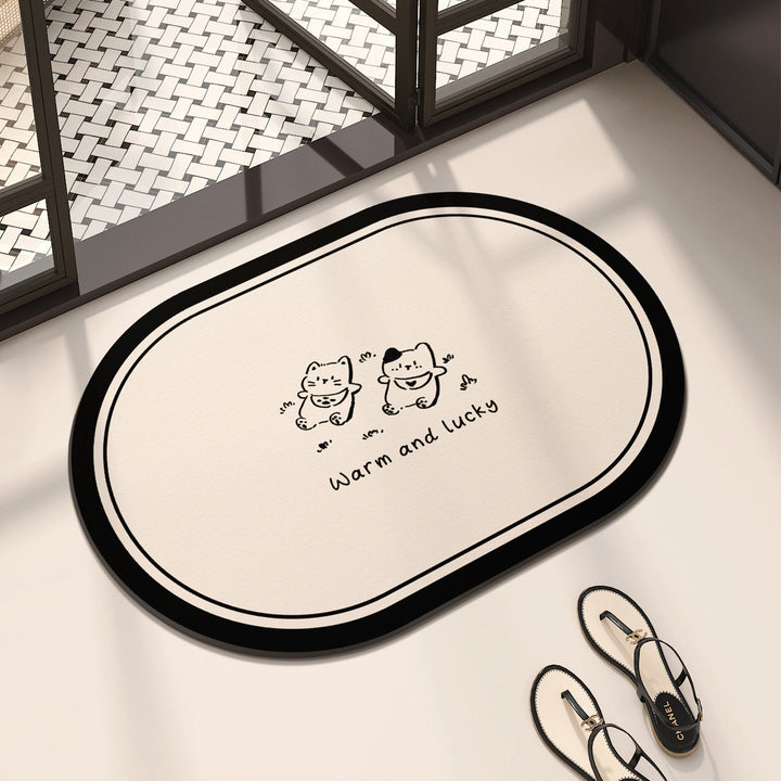 Cute Dog-Themed Floor Mat