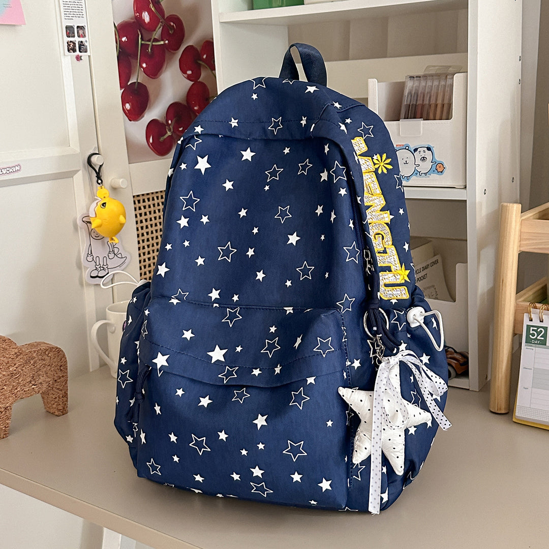 Stylish Star-Embellished Backpack Kalsten