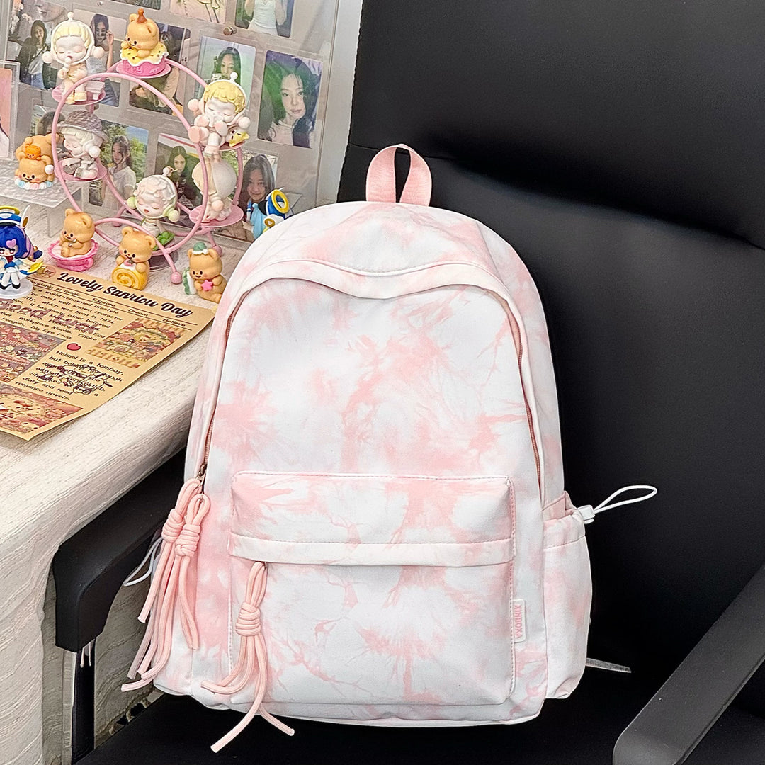 Trendy Tie-Dye Patterned Backpack Kalsten