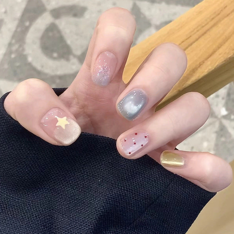 Premium Long Almond-Shaped Press-On Nails Kalsten