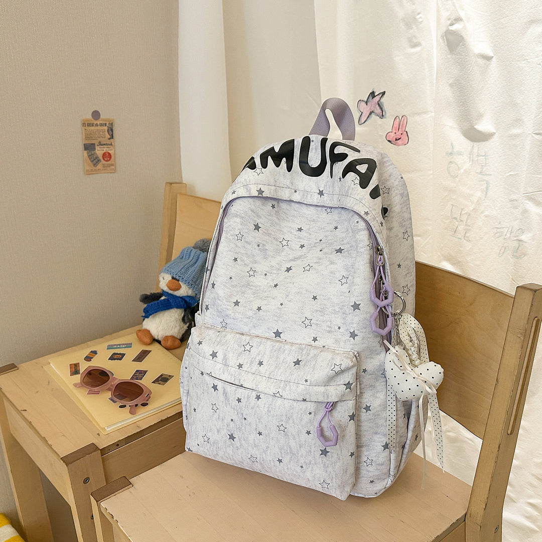 Casual Star-Embellished Backpack Kalsten