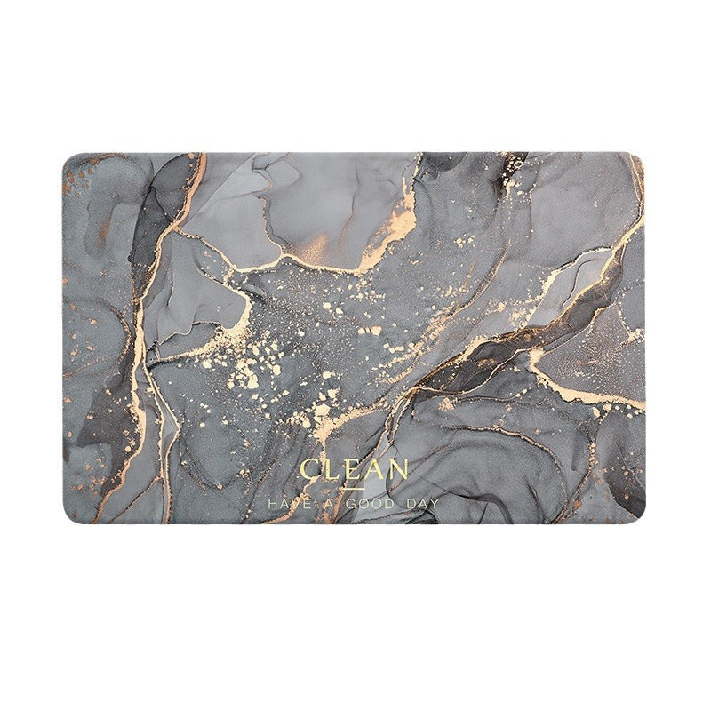 Luxurious Marble Pattern Bath Mat Kalsten