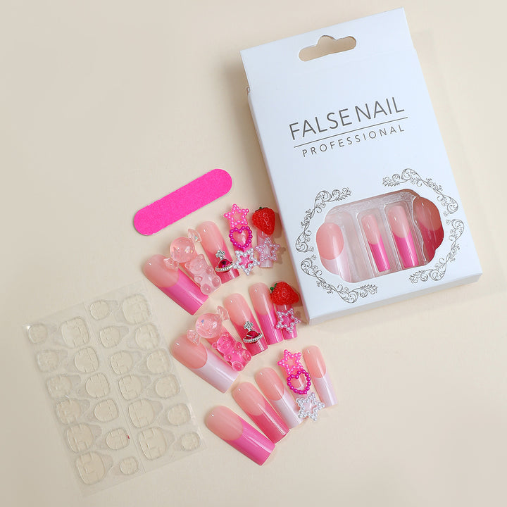 Artificial nail set with decorative accents Kalsten