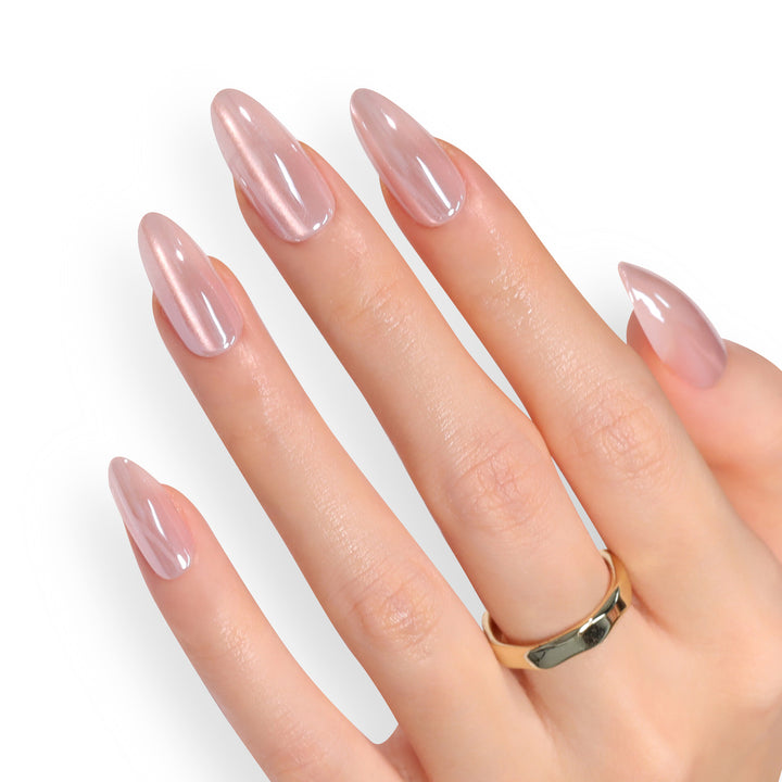 Artificial Press-On Nails with Elegant Tip Accent Kalsten