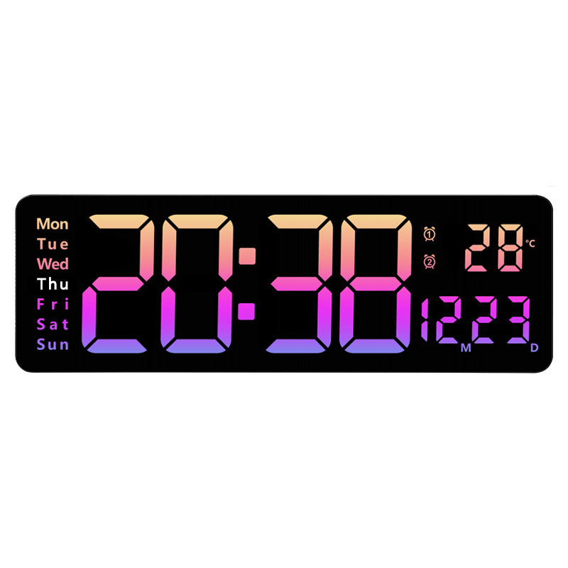 Digital wall clock with multifunctional LED display Kalsten