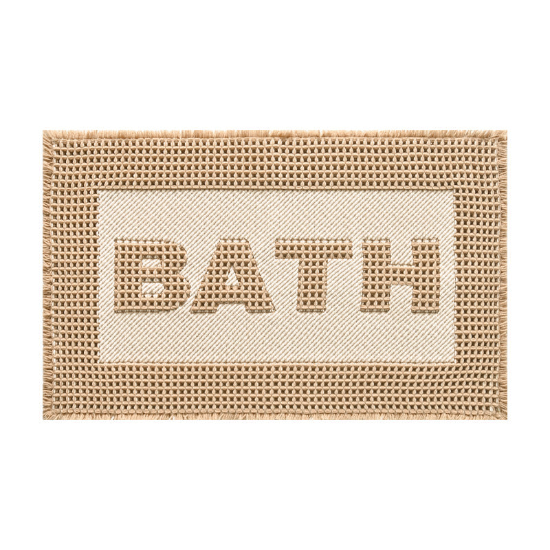 Decorative Bath Rug with Woven Texture Kalsten