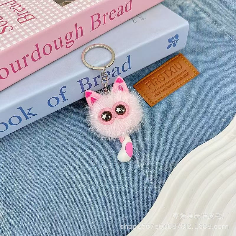 Cute Plush Cat Keychain Accessory Kalsten