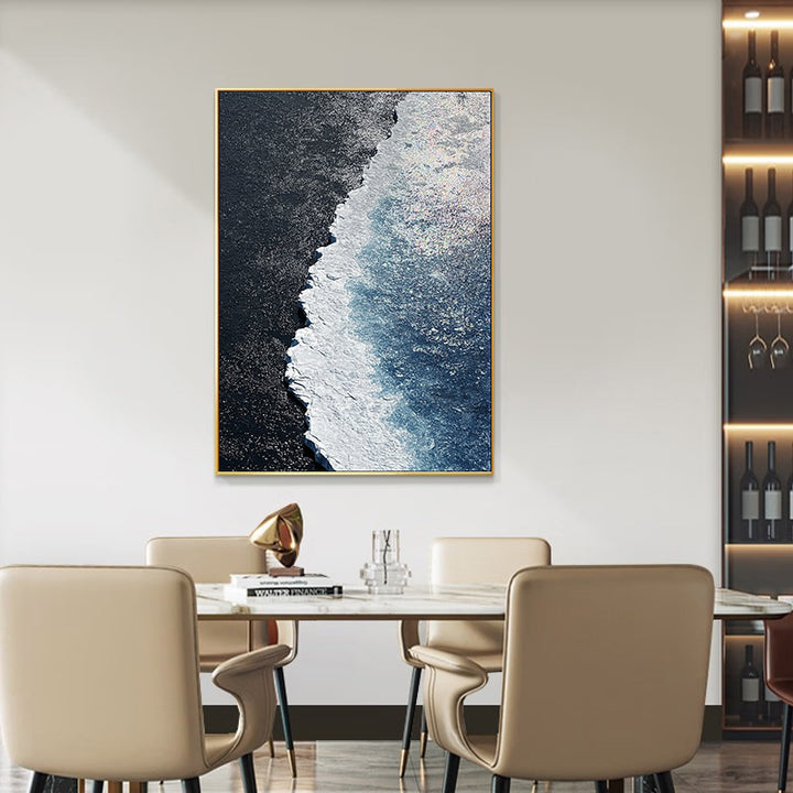 Modern Ocean Wave Canvas Art