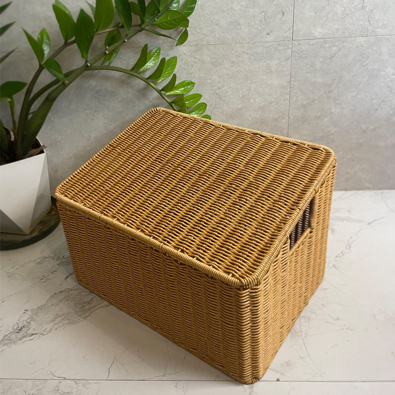 Handwoven Rectangular Storage Basket Kalsten
