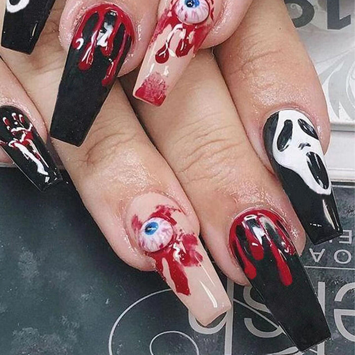 Gothic Themed Press-On Nail Set Kalsten