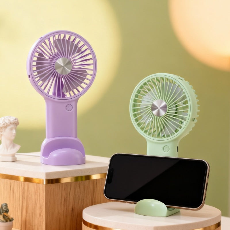 Women's Portable Handheld Fan with Powerful Battery and USB Charging Function Kalsten