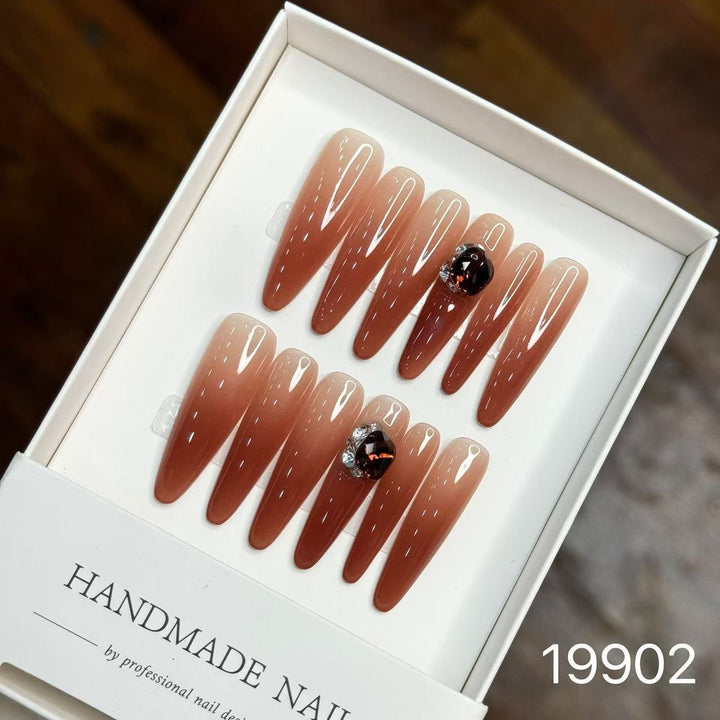 Artistic Handmade Press-On Nail Set