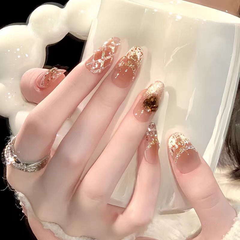 Elegant Stiletto Gel Nail Art Enhancements