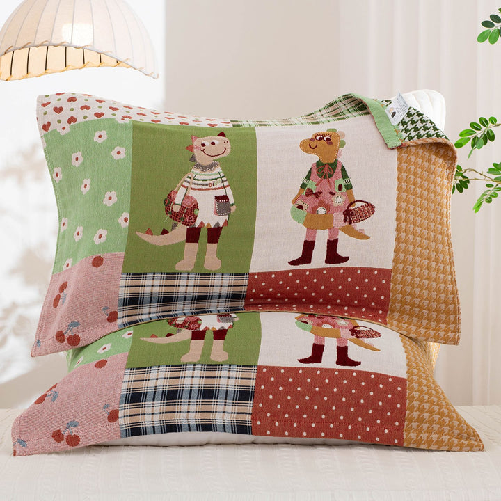 Women's pillowcase with cute dinosaur motif Kalsten