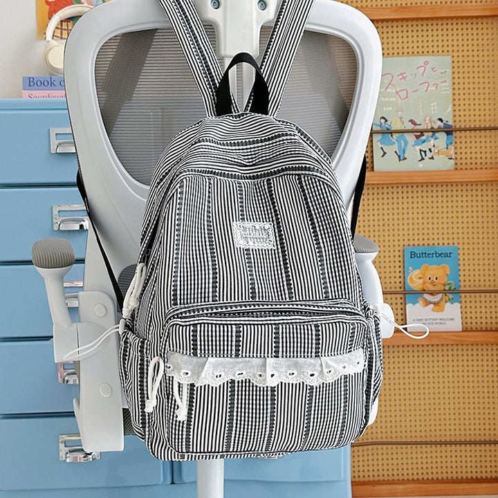Cute Plaid Design Backpack Kalsten