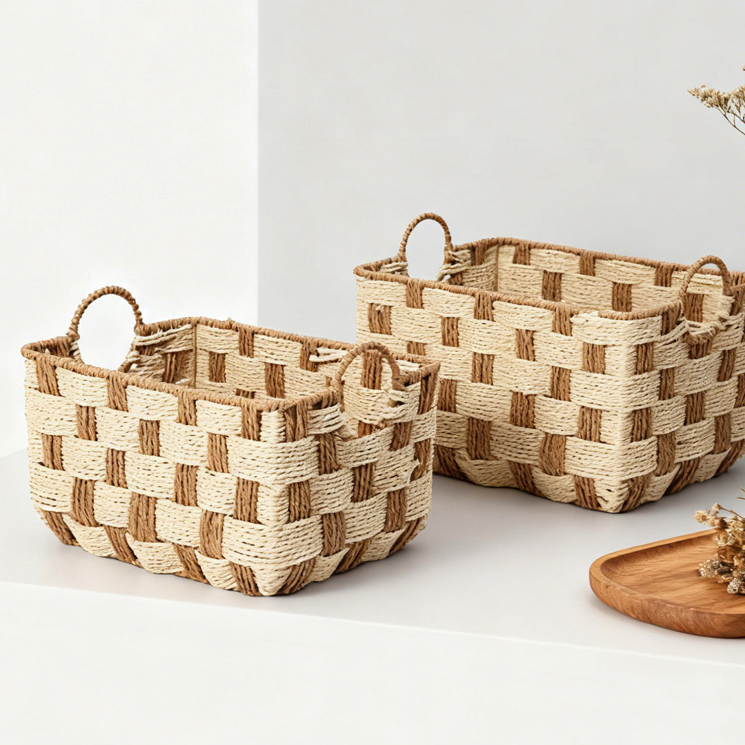 Handwoven storage basket Kalsten