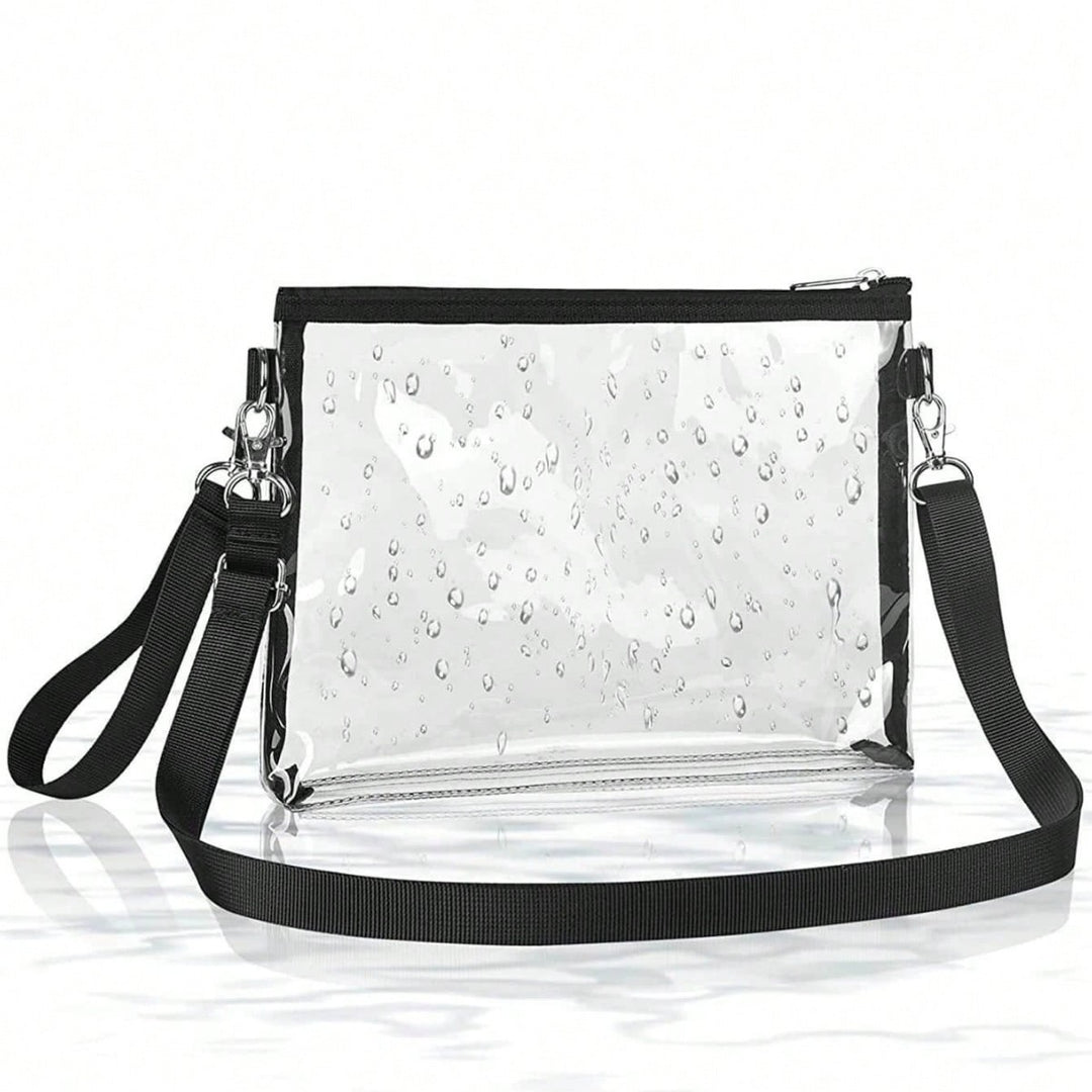 Transparent shoulder bag with adjustable shoulder strap Kalsten