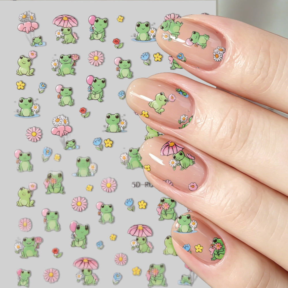 Cute Elephant Nail Art Stickers