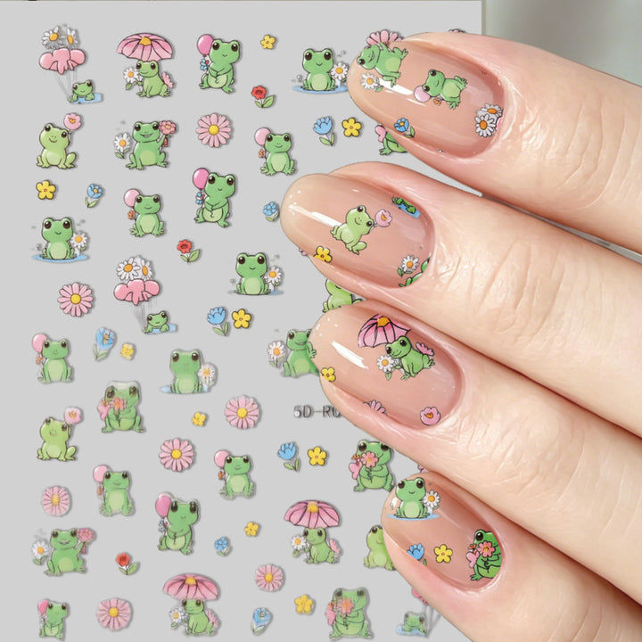 Cute Elephant Nail Art Stickers