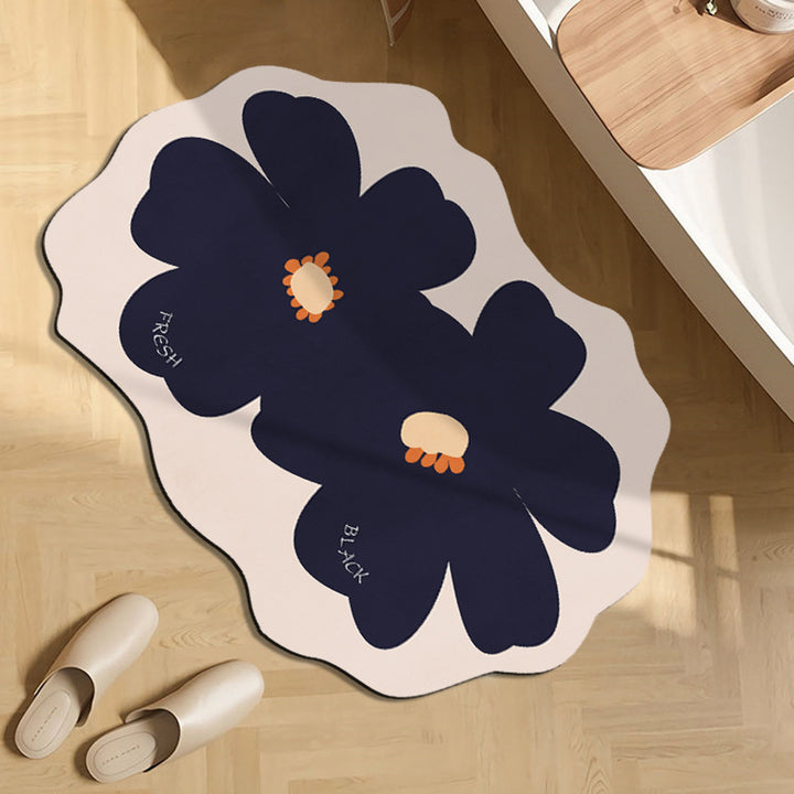 Fun Floral Themed Indoor Mat