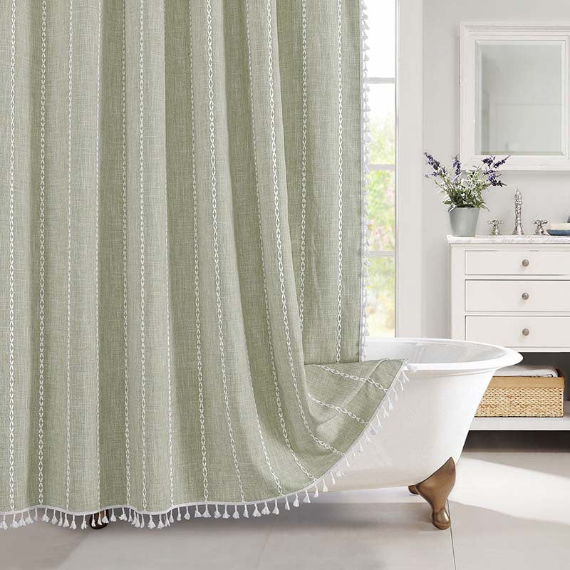 Textured Grid Design Window Curtain Kalsten
