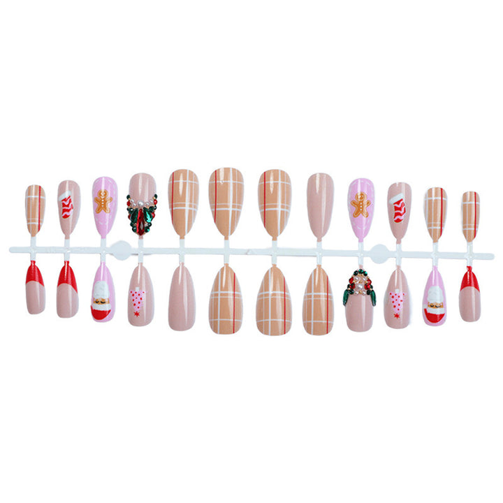 Creative Christmas Art Nail Set with Festive Motifs Kalsten