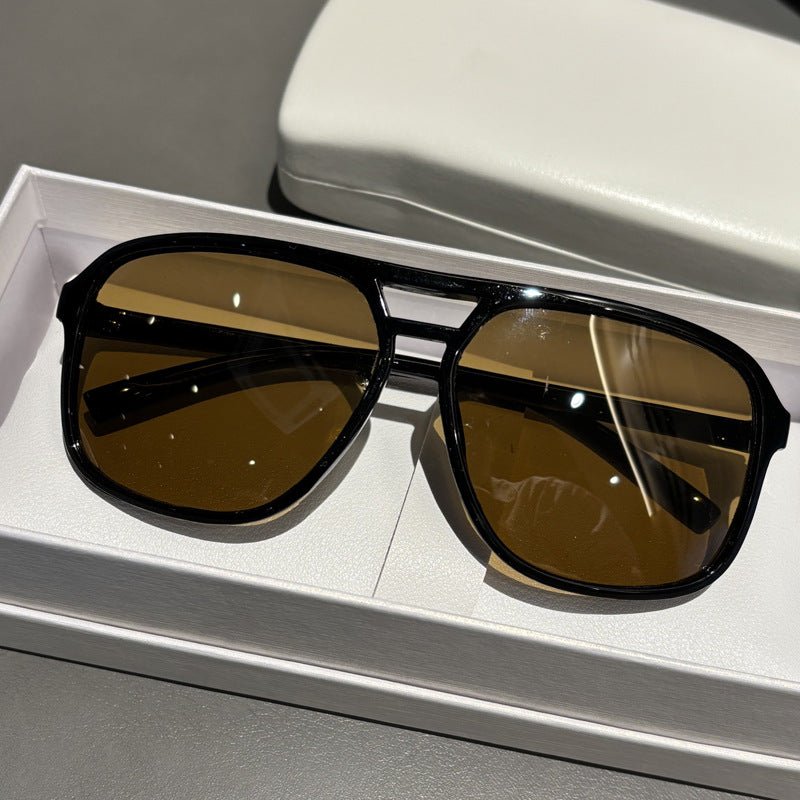 Premium Oversized Angular Frame Sunglasses Kalsten