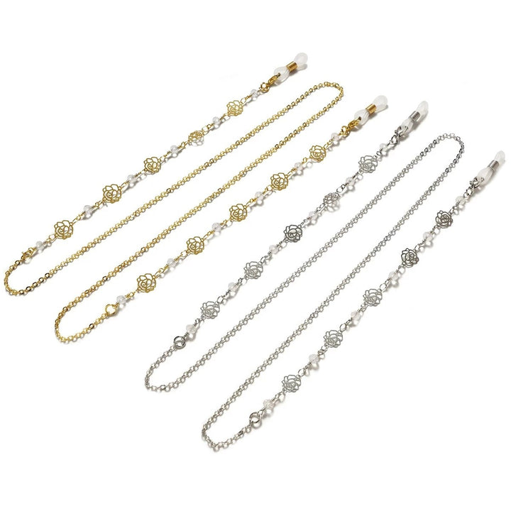 Fashionable glasses holder chain with floral design Kalsten