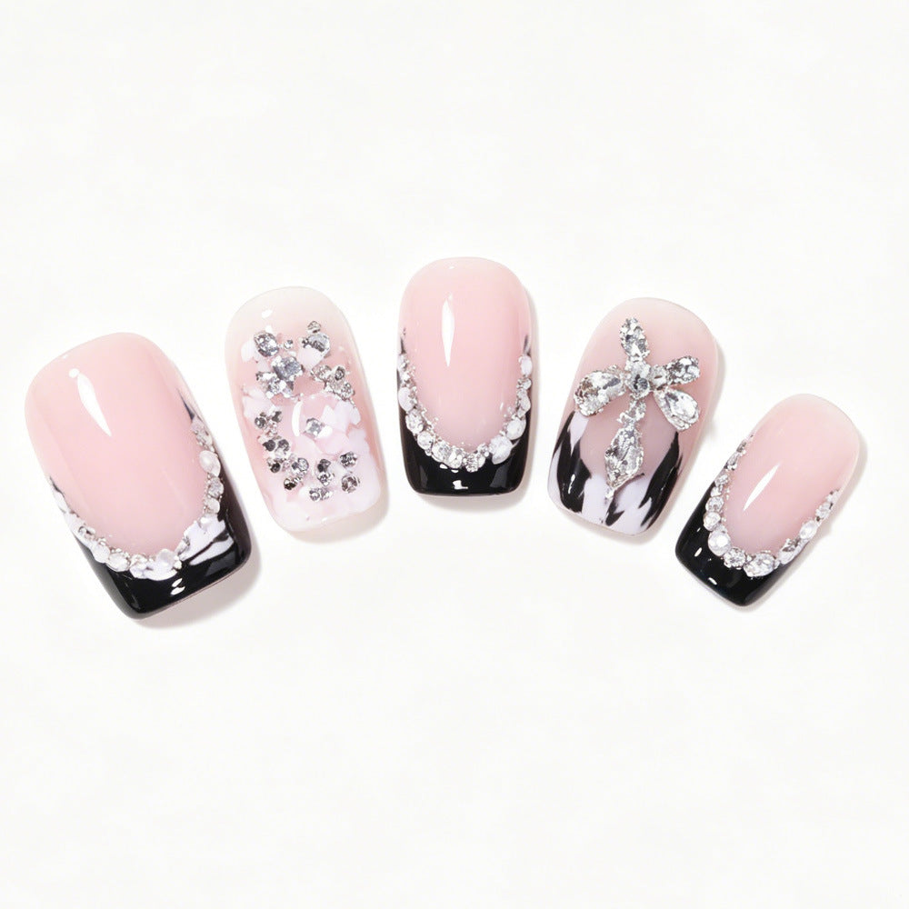 Elegant Decorative Acrylic Press-On Nail Art Kalsten