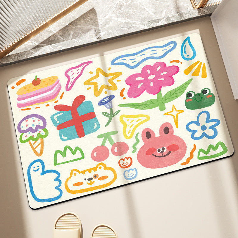 Playful Cartoon-Themed Area Rug