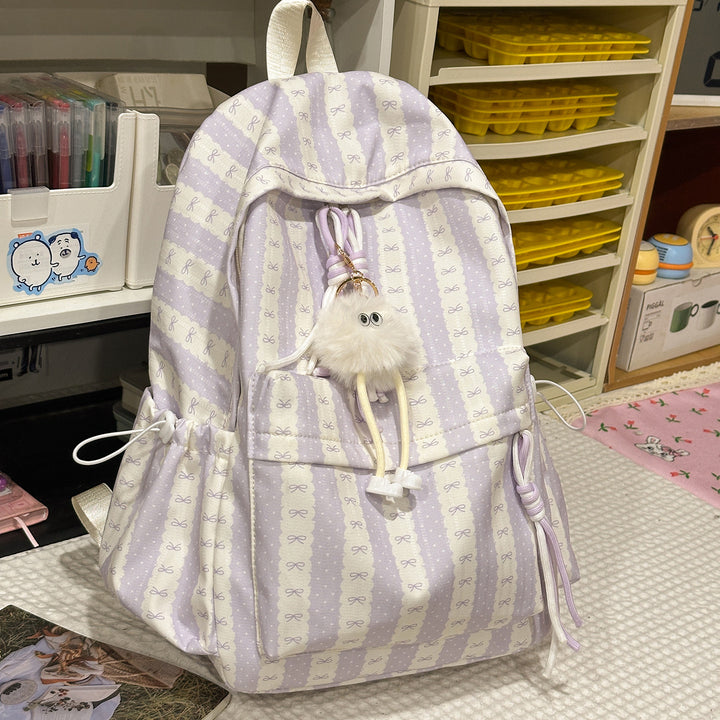 Cute Bow-Embellished Backpack Kalsten