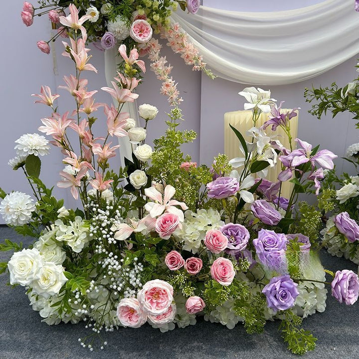 Lush Botanical Floral Swag Arrangement