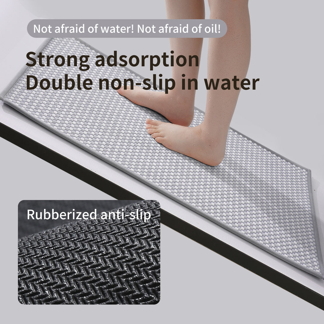 Woven Textured Bath Mat
