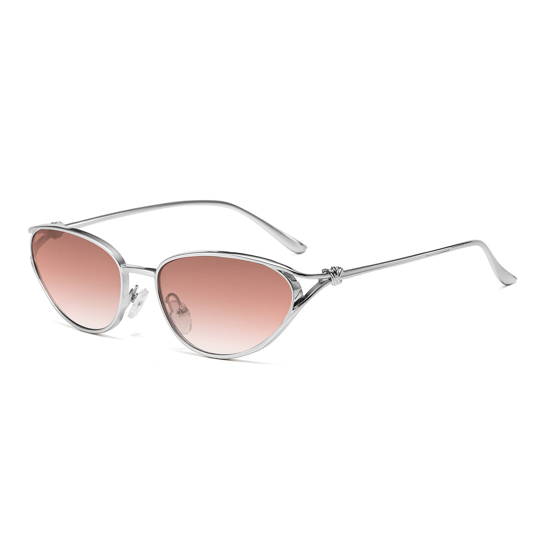 Cat-Eye Sunglasses with Elegant Metallic Accents Kalsten