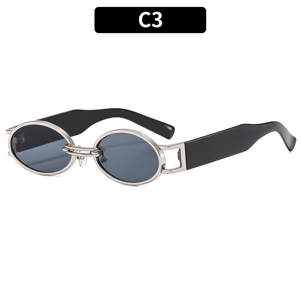 Fashion Oval Frame Sunglasses