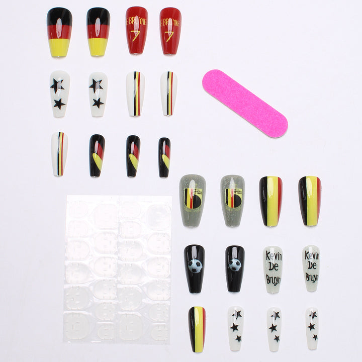 Sports-Themed Press-On Nail Art Kalsten