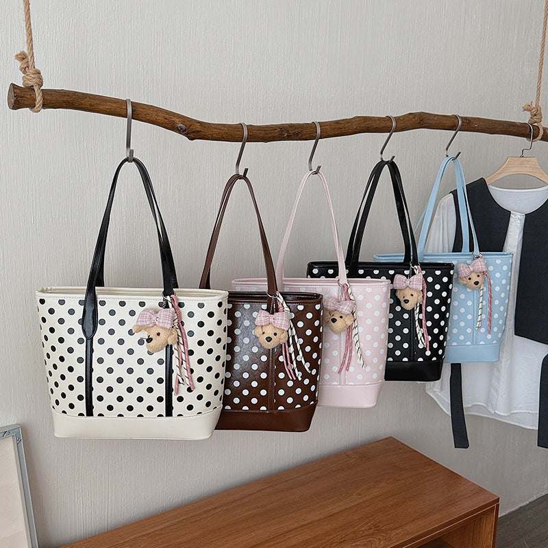 Polka Dot Print Casual Tote Kalsten