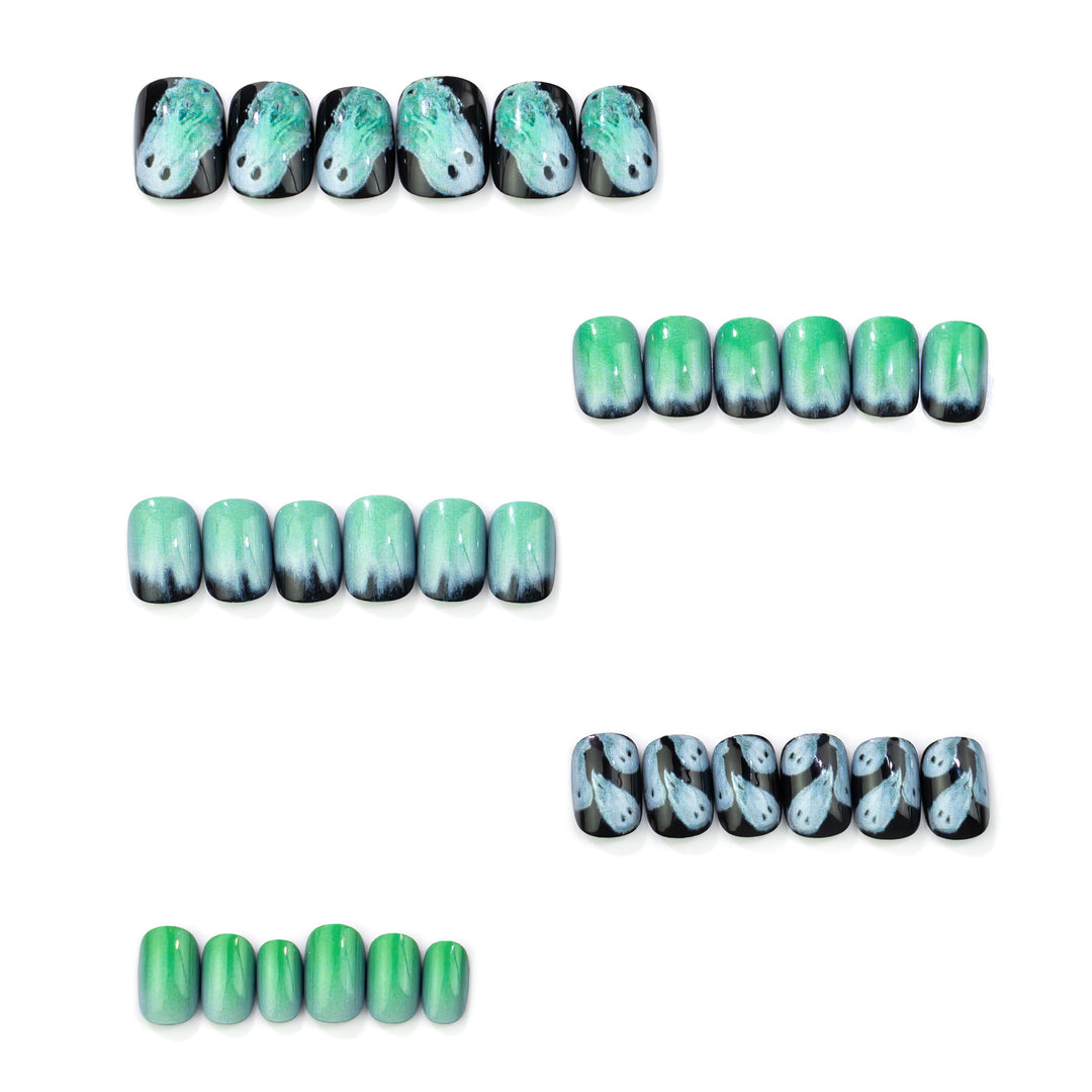 Ghostly Glow Press-On Nail Art Set Kalsten