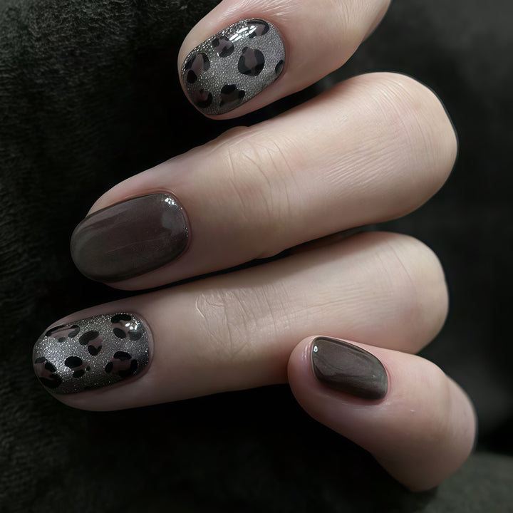 Artificial Nail Set with Leopard Design Kalsten