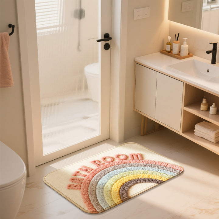Floral Pattern Bath Mat Kalsten