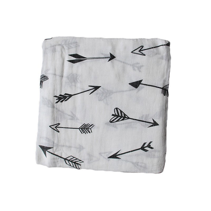 Cotton Muslin Baby Blanket with Heart Pattern kalsten