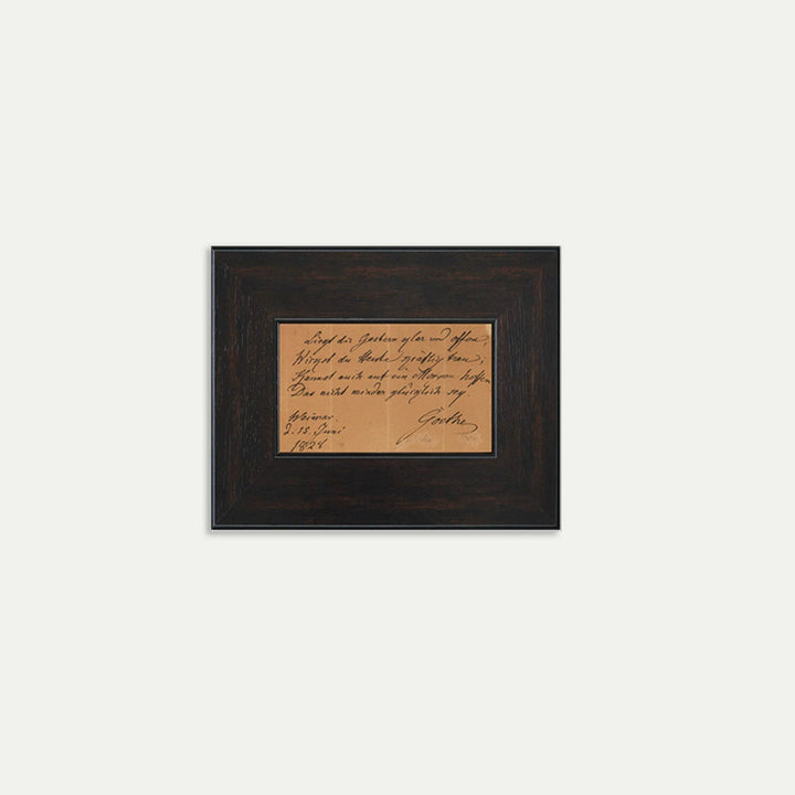 Vintage Framed Letter Artwork