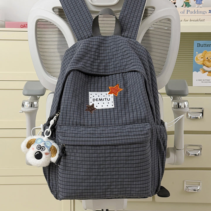 Stylish Checkered Backpack Kalsten