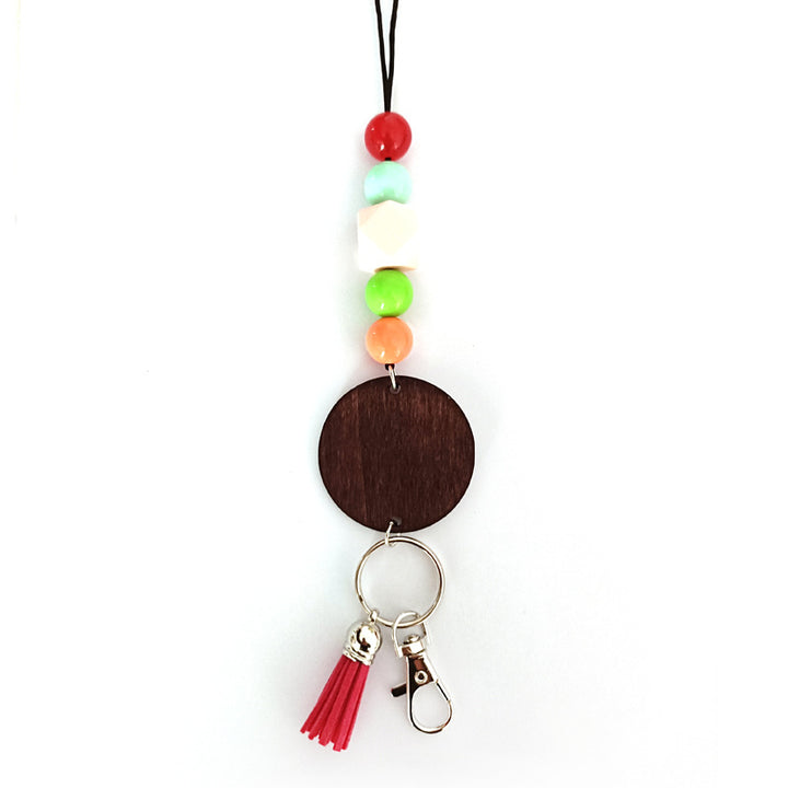 Wooden Beaded Keychain Holder Kalsten