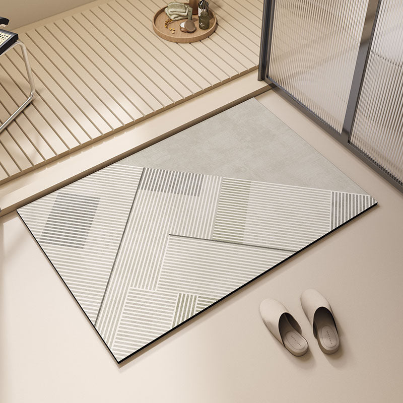 Modern Geometric Bath Mat Kalsten