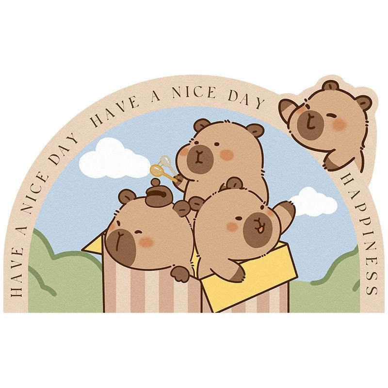 Cute Bear-Themed Plush Area Mat Kalsten