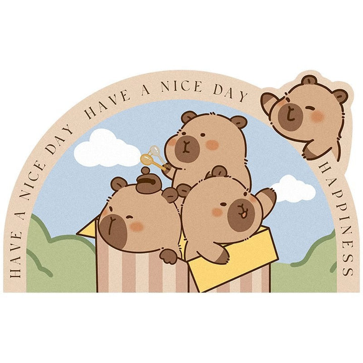 Cute Bear-Themed Plush Area Mat Kalsten