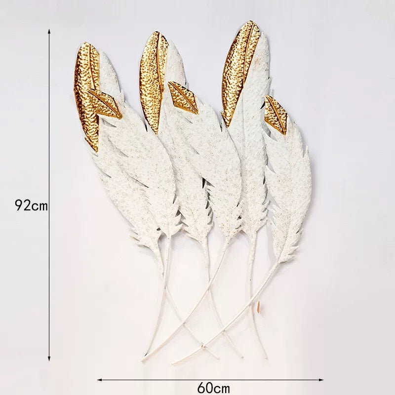 Elegant Feather Wall Art Kalsten