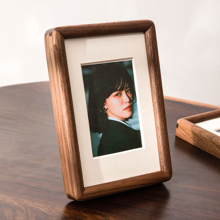 Rustic Wooden Photo Frame for Tabletop Display