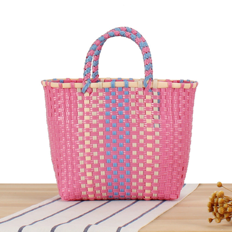 Colorful Woven Beach and Shopping Bag Kalsten